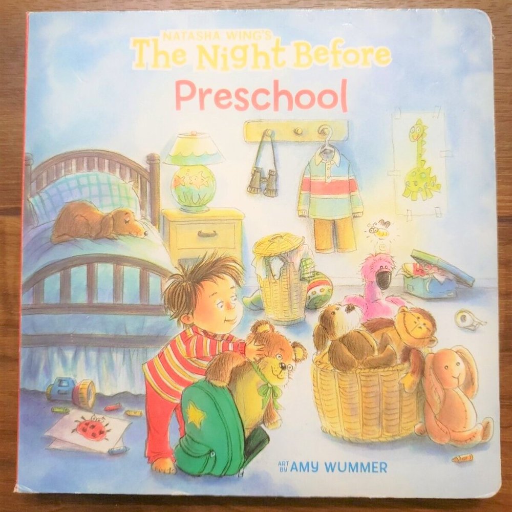 The Night Before Preschool Natasha Wing Book K4 Kindergarten K5 baby kids child
